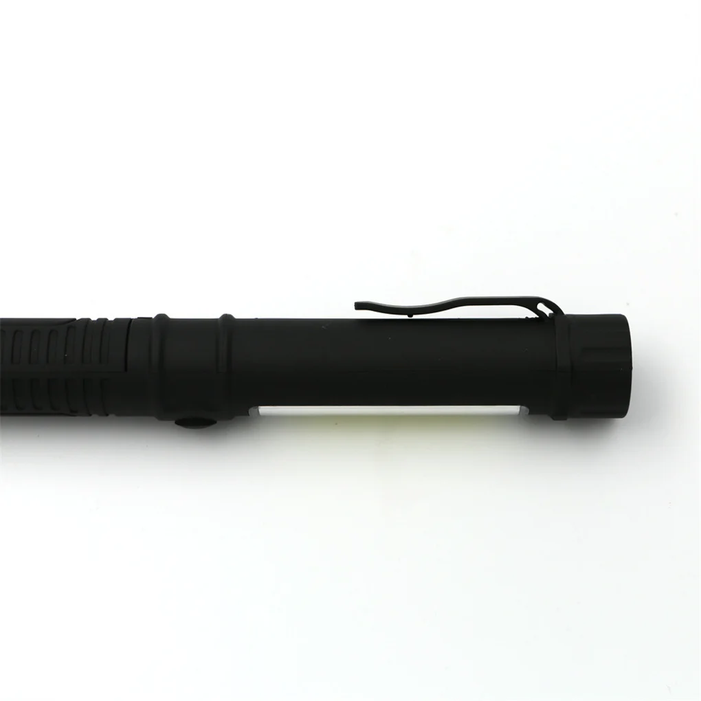 

LED Mini Flashlight COB Electrician Penlight with Clip Night Running Torch Spotlight Camper Safety Lamp Accessories Black