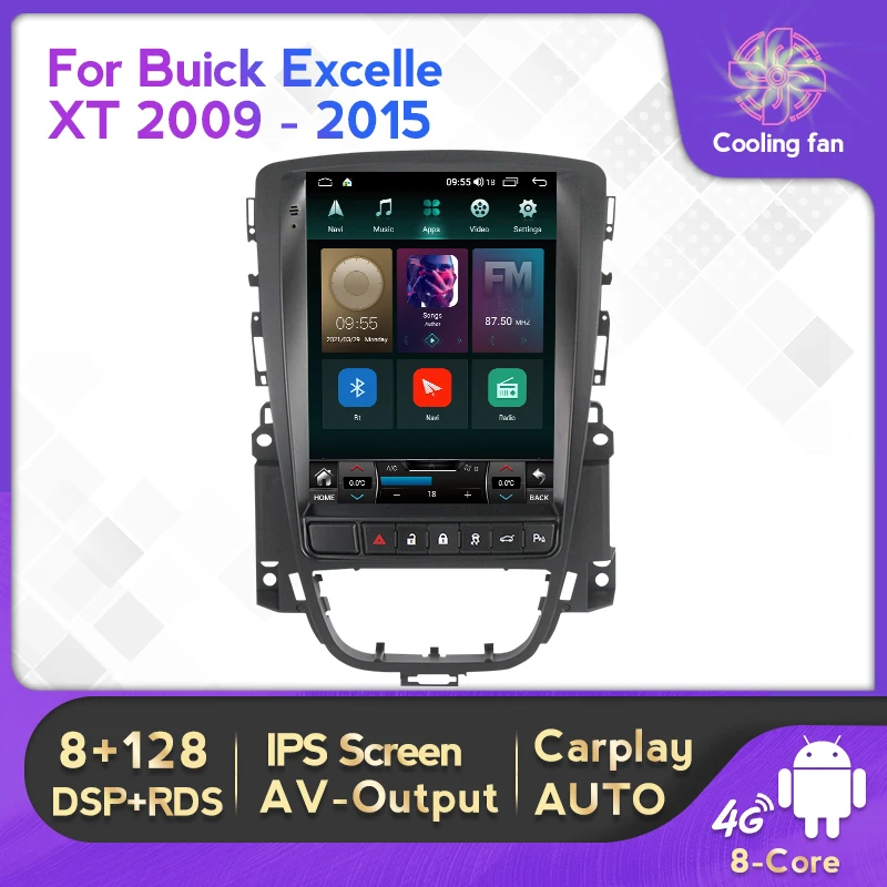 

vertical screen Android 4+64G Car Multimedia Player GPS Navigation For Opel Astra J Buick Excelle Radio Stereo Head Unit WIFI