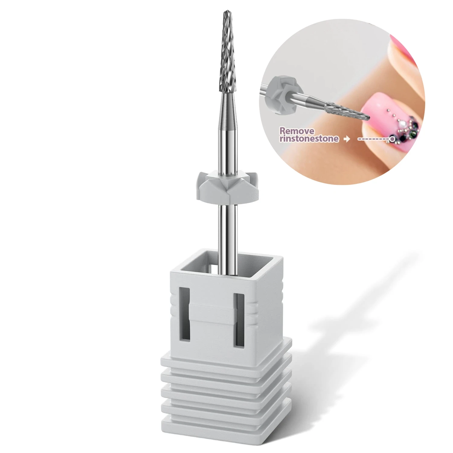 

3/32” Tungsten Nail Drill Bit Nails Art Decoration Remover Cutter Bit for Professional Manicure Pedicure Accessories
