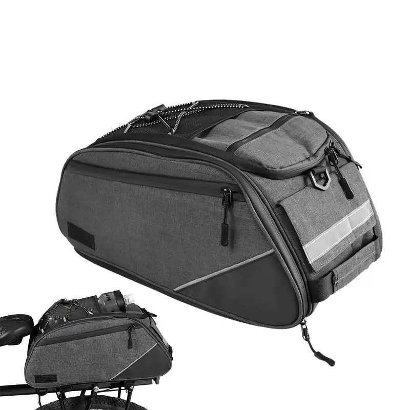

Bike Rear Pannier Bag Portable Detachable Bike Rear Seat Storage Bag Multifunctional Bike Tail Seat Trunk Bag Large Capacity