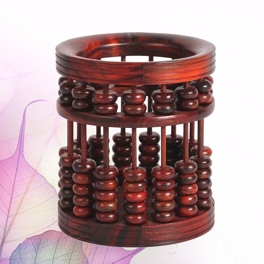 

Rotating Pen Holder Desktop Pen Holder Rosewood Abacus Pen Holder Stationery Organizer Desk Organizer