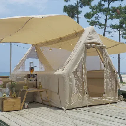 6.82 Glamping новейшая надувная палатка на крыше с большим прозрачным окном для