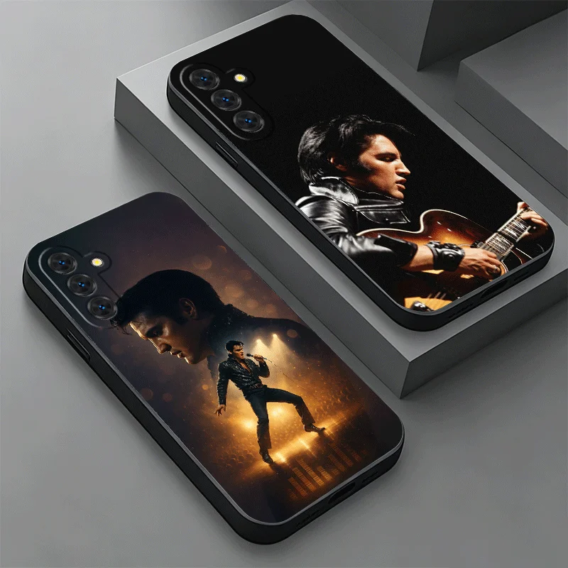 Фото Мягкий чехол для телефона Samsung A17 A37 A57 A16 A36 A56 A15 A35 A55 Singer E-Elvis P-Presley A14 A34 A54 A13 A33 A53 A27 A26 A25 A24 №1