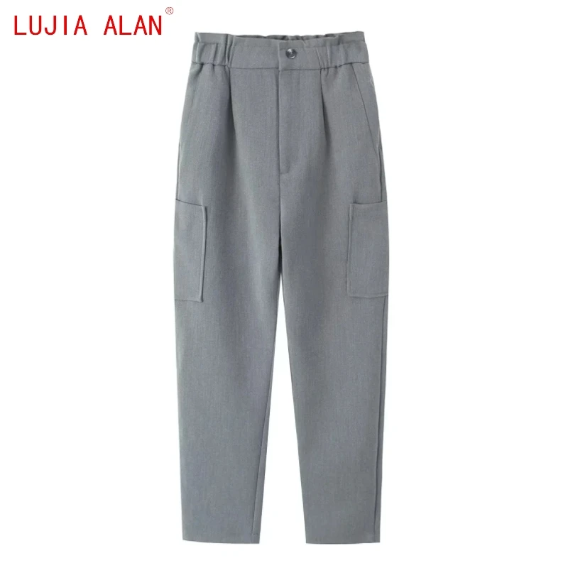 

Брюки-карандаш женские с эластичным поясом, 2 цвета LUJIA ALAN P5269