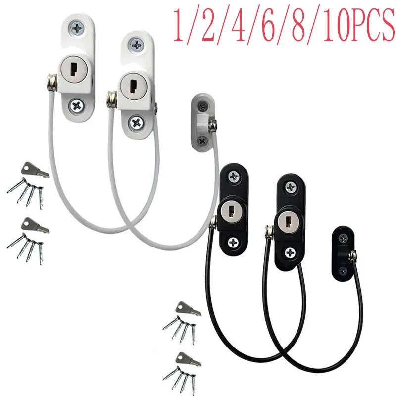 

Kids UPVC Window Lock Children Protection Metal Kids Safety Window Stopper Anti-theft Security Locks Window Limiter Cabinet Lock
