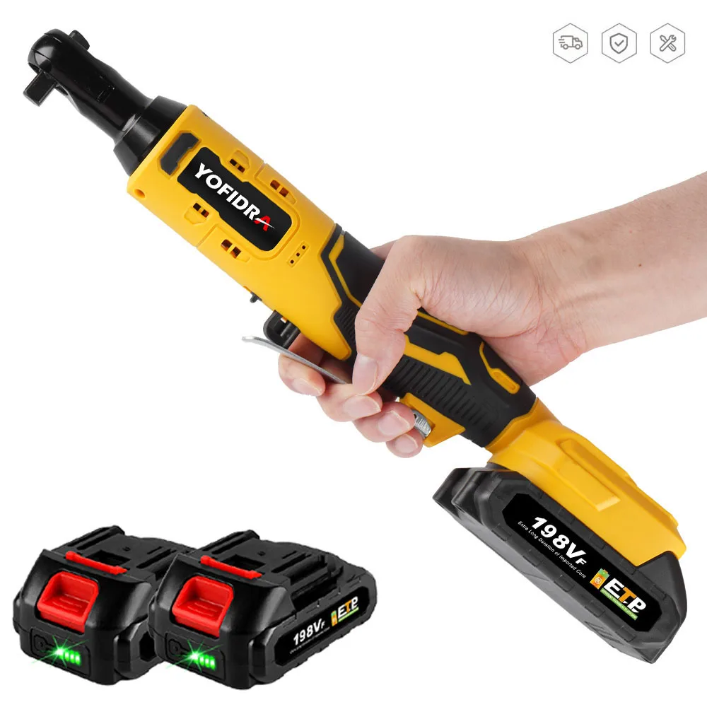 200N.M Cordless Electric Ratchet Wrench 3/8'' Rechargeable Screwdriver Removal Screw Nut Car Repair Tool For Makita 18V Battery