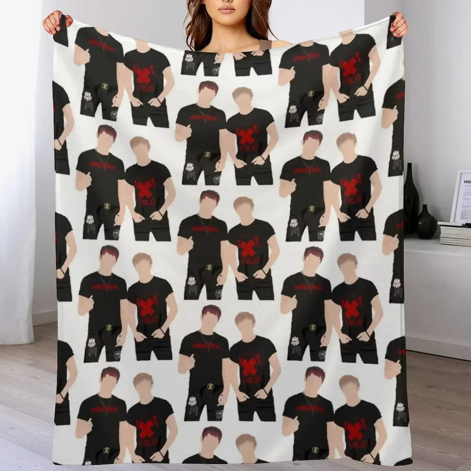 Одеяло Sam and Colby мягкие клетчатые рождественские подарки роскошные одеяла для