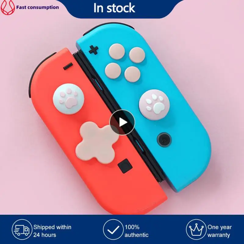 

Anti-slip And Wear-resistant Handle Accessories Tight Fit Feels Great Gamepad Cat Paw Rocker Cap Comfortable Touch 83*185*28mm