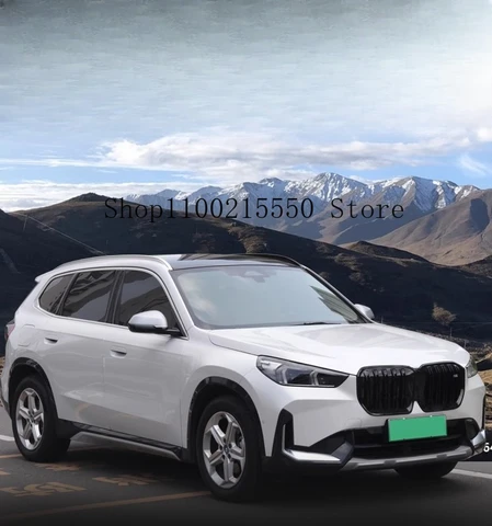 Решетка переднего бампера автомобиля для BMW iX1 U12 2023-2024, маска, сетка, решетка радиатора, комплект кузова без съемной наклеивания, автомобильные аксессуары
