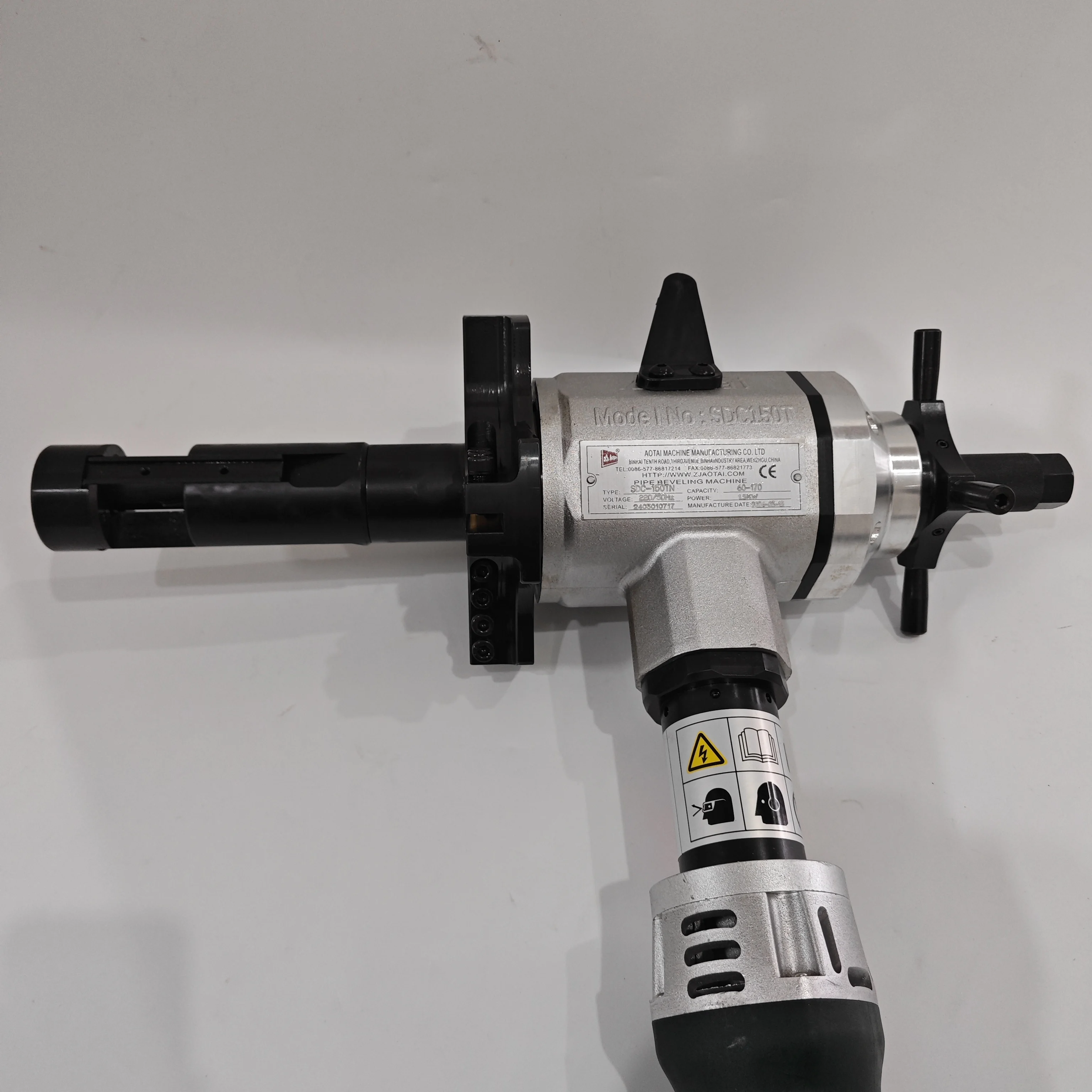 Электрическая портативная кромкострогальная машина для труб 150T 60-170 мм