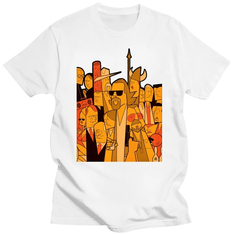 Футболка с забавным фильмом Большой Лебовски мужская футболка принтом коротким