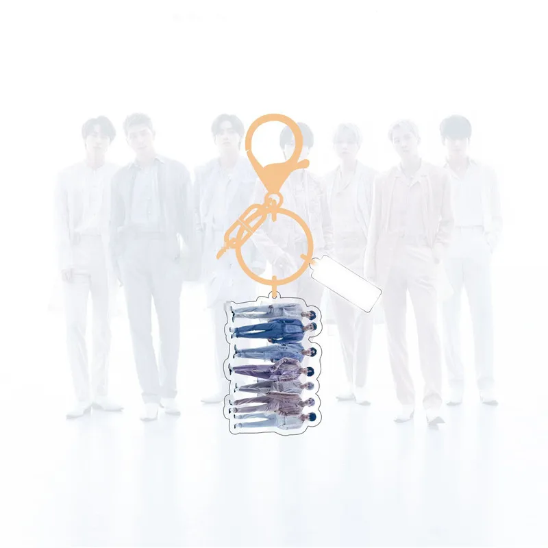 

KPOP Korean Group New Album Proof Keychain Acrylic Pendant Double Sided Keychain Bag Accessories JIMIN JIN SUGA J-HOPE JUNG KOOK
