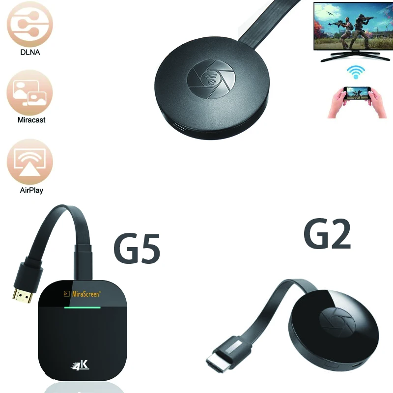 

Беспроводная ТВ-флешка G5 Plus, совместимая с HDMI, 4K 5G, Wi-Fi, ТВ-флешка, беспроводной дисплей, приемник, поддержка ОС Android и YouTube