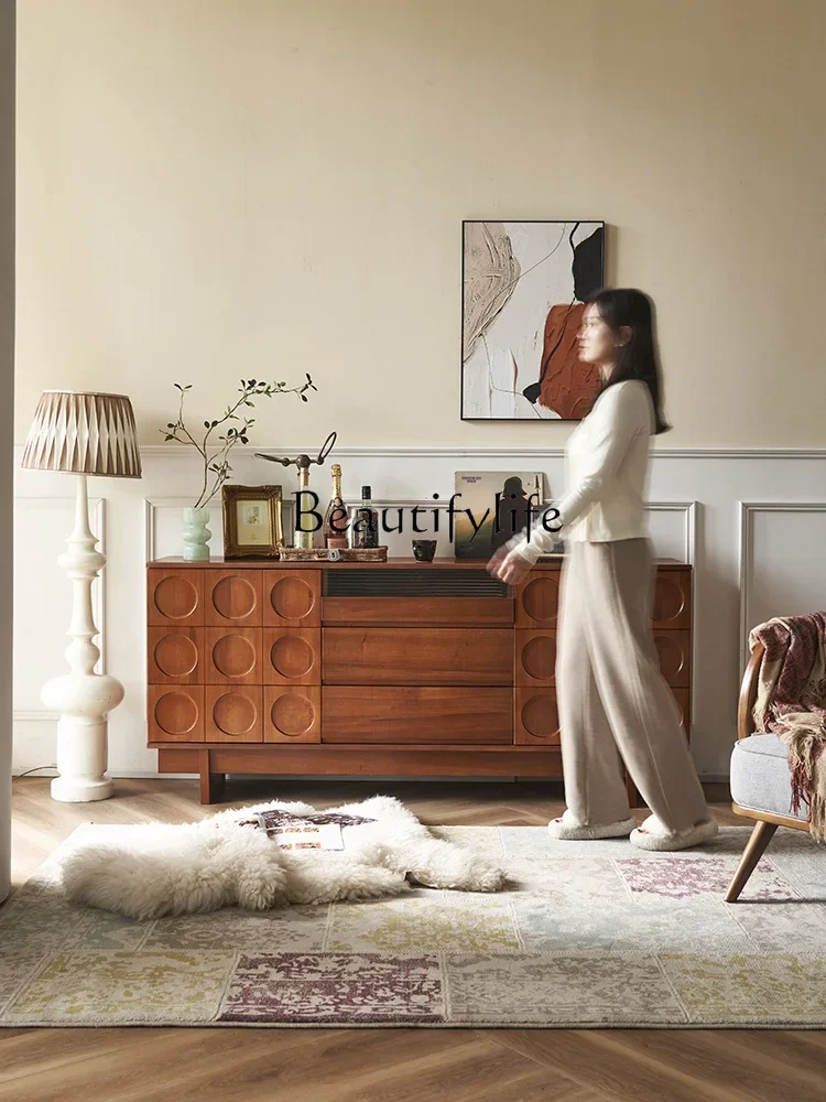 Zhonggu сервант из цельного дерева для гостиной дома французского ретро боковой