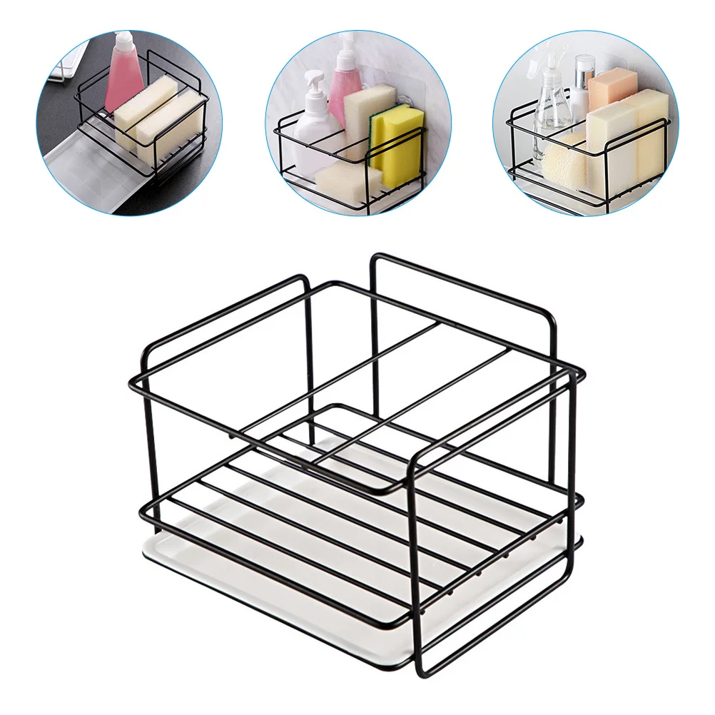 

Sink Sponge Holder Kitchen Dish Trayshelf Accessories Organizers Brush Soap