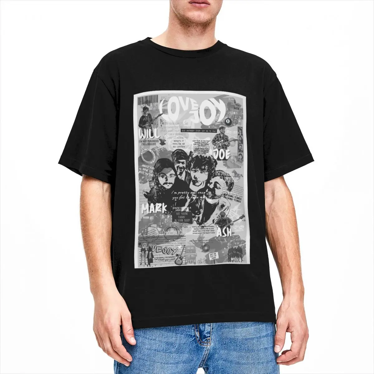 Винтажная Футболка Lovejoy с постером и коллажем для мужчин женщин футболка