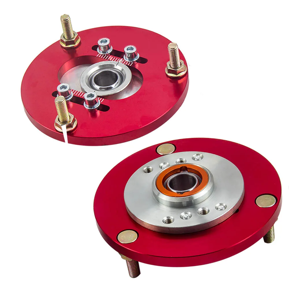

Coilover Camber Plates for BMW E36 3 Series 318i 323i 325is 318is Top Mounts top mounts Front x2 Coilover Suspension Red