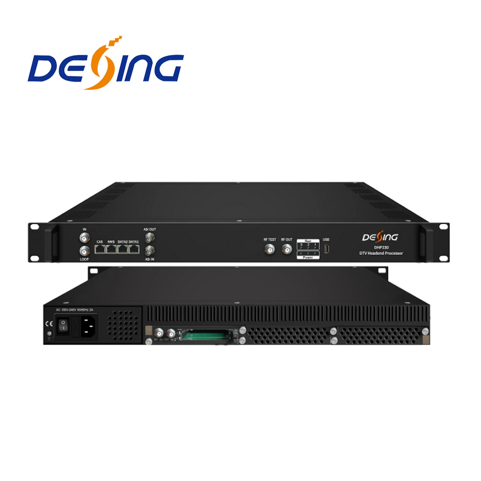 Фото Dexin DHP230 DTV Процессор для телевизионных станций, трансмодулятор DVB-S2 в DVB-C/DVB-T, 8-канальный модулятор DVB-C/DVB-T с многорежимным тюнерным входом №1