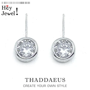 Круглые серьги из серебра 925 пробы, в европейском стиле, украшения для женщин, подарок из серебра 2017 пробы