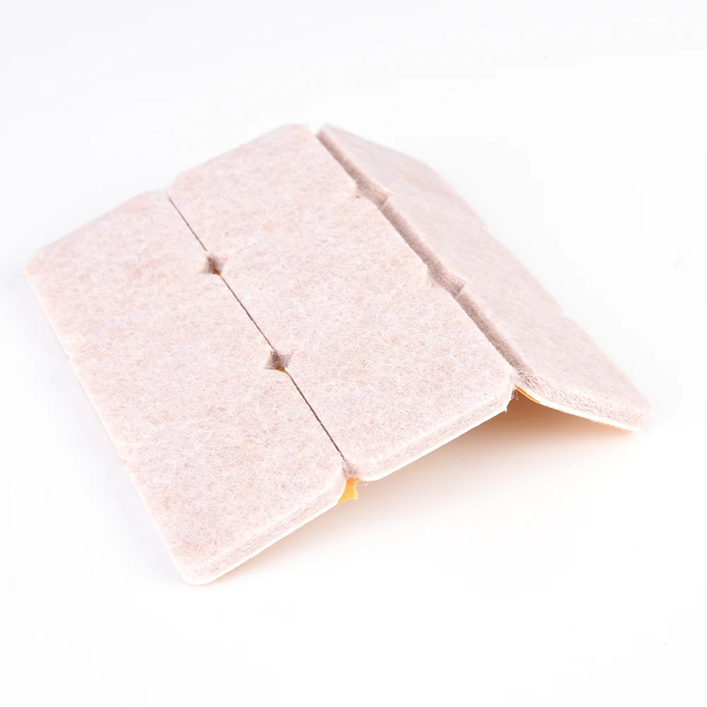 

18pcs Self Adhesive Square Felt Pads Chair Table Leg Floor Scratch Protector Mute Anti Slip Mat For DIY Furniture Accessories