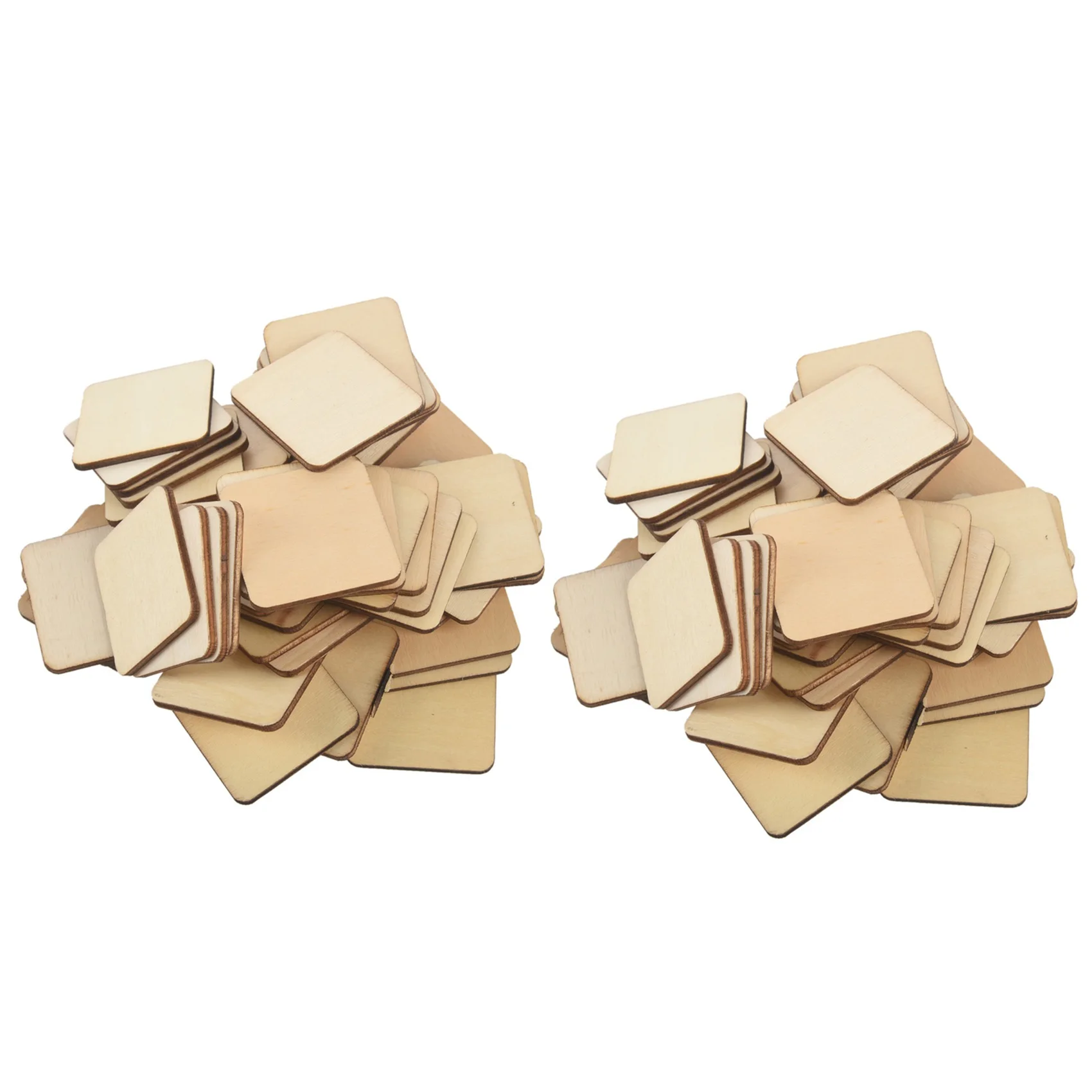 

100 квадратные декоративные деревянные ломтики «сделай сам»