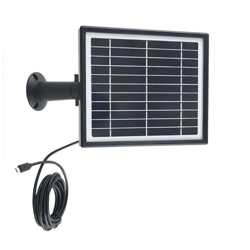 

50W Waterproof Solar Panel With 3 Meter Cable For Outdoor Security Rechargeable Battery Powered IP Wifi Camera