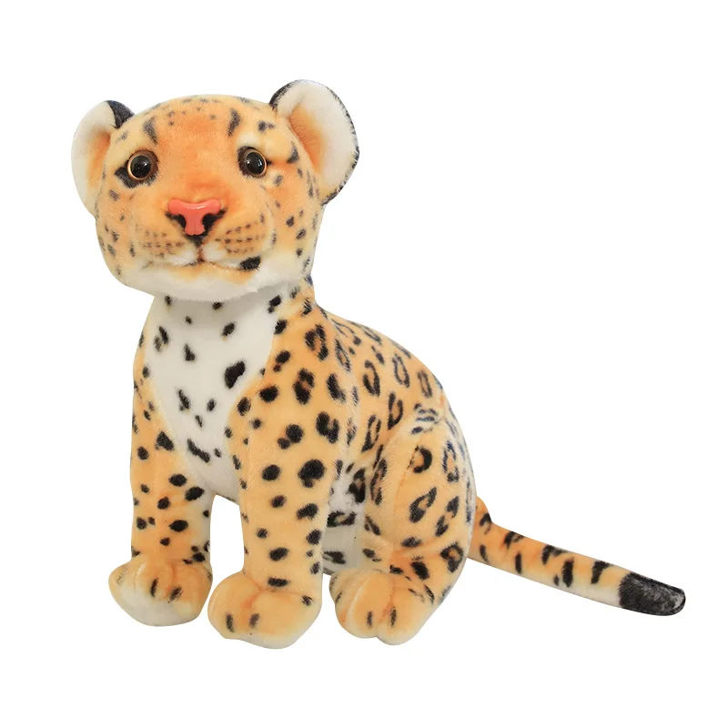 

Nice Animal Doll Lifelike Leopard & Lion Plush Realistic Plushie Panther Toy Baby Soft Pillow Gifts For Kids Birthday Gift