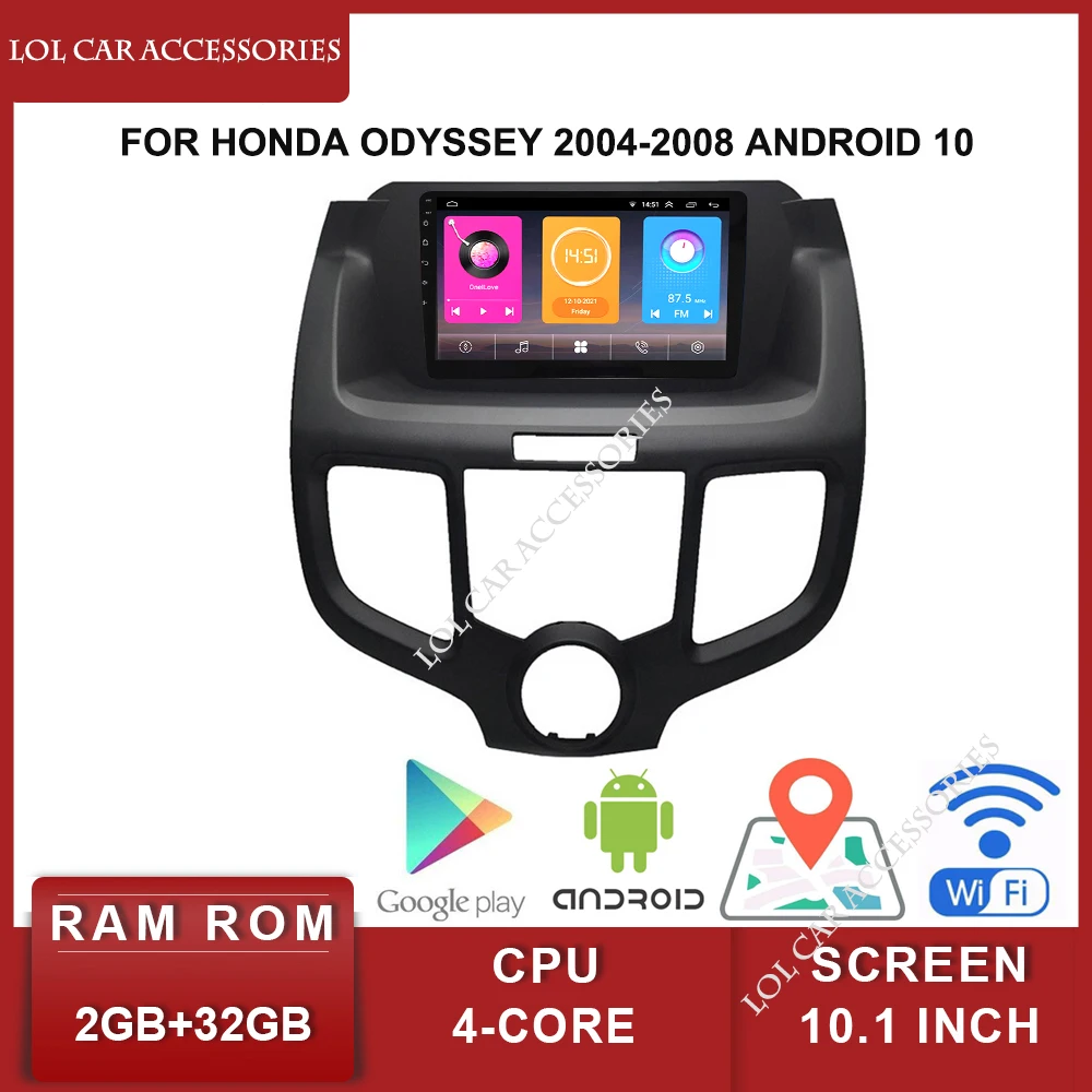 LCA для Honda Odyssey 2004-2008 Android 10 1 'ɺndroid MP5 плеер WIFI GPS автомобильное радио стерео