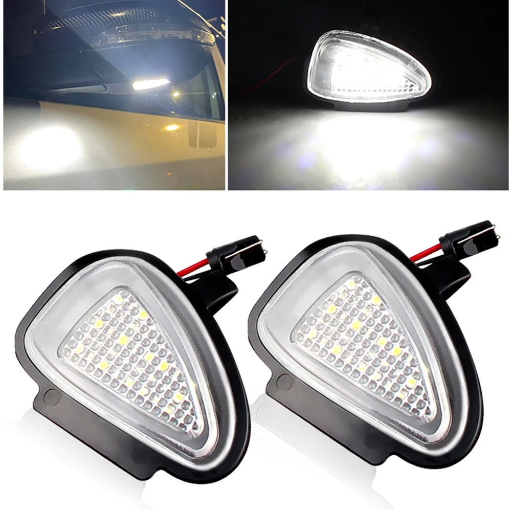

2x Led Under Mirror Puddle Light Module For Golf MK6 6 5K C45 Touran 10-19 Side Mirror Puddle Lights