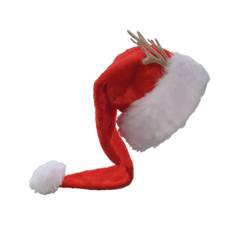 Толстая теплая рождественская шапка плюшевая шляпа Санта-Клауса с оленями