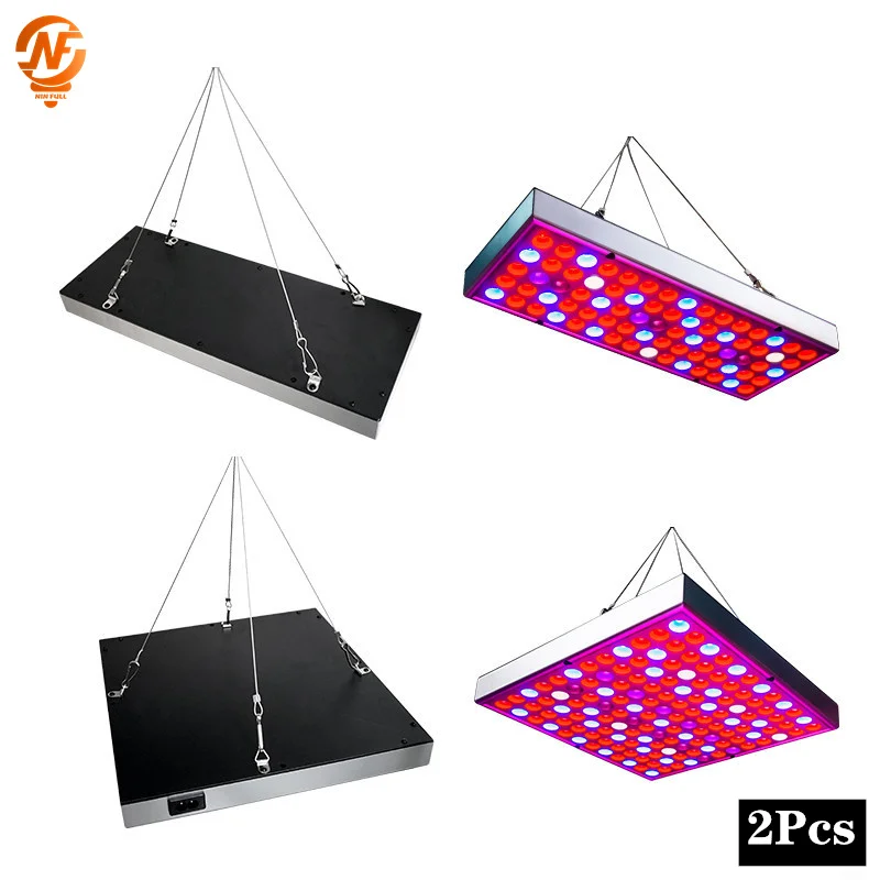 2pcs/lot LED Grow Light 25W 45W Full Spectrum Panel 85V~265V Greenhouse Horticulture Grow Lamp For Indoor Plant Flowering Growth