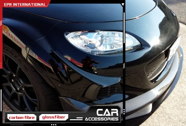 Передний бампер из стекловолокна для Mazda MX5 Roadster Miata NC3 IKO Style Canard FRP, сплиттер из стекловолокна, набор для дрифта, Стайлинг автомобиля