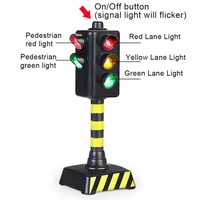 simulation mini model toy kids traffic signs light speed camera with music led education kid toy fun traffic rule cognition toy