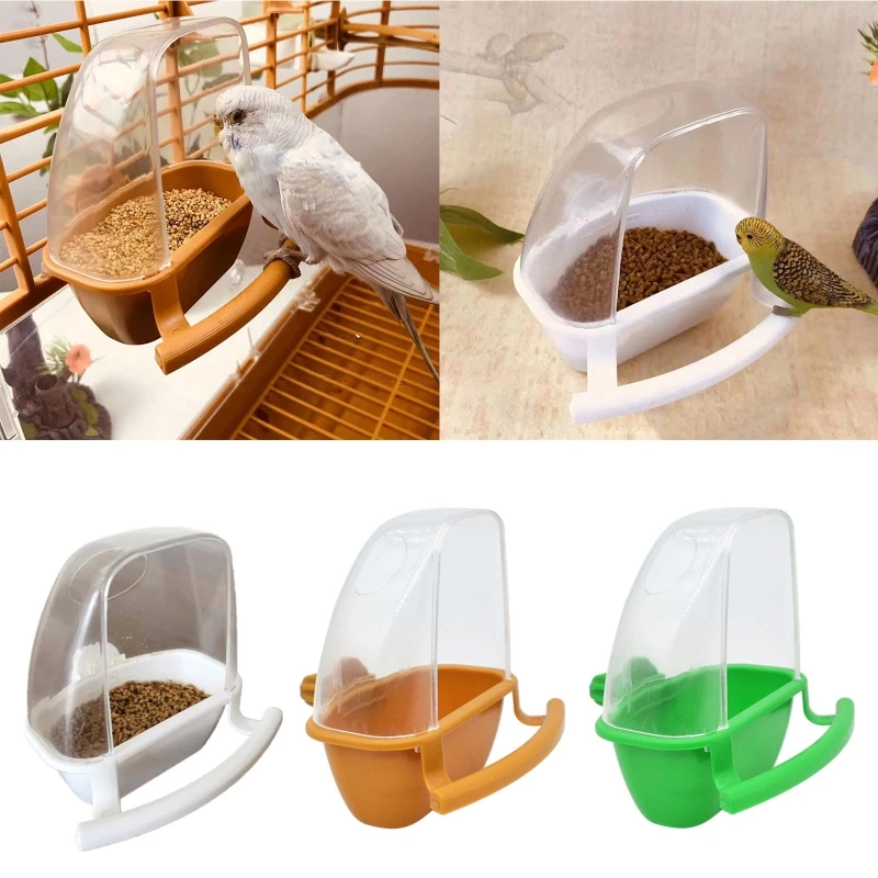 With Perch No Mess Food Container Dispenser For Cockatiels P