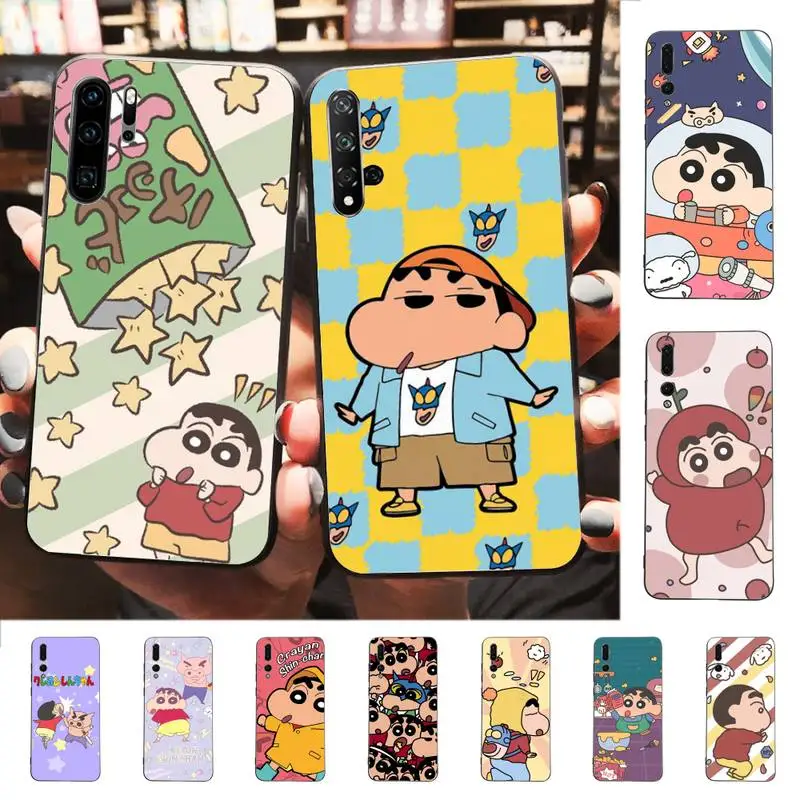 

Anime Cartoon C-Crayon Shin-chans Phone Case for Huawei P30 40 20 10 8 9 lite pro plus Psmart2019
