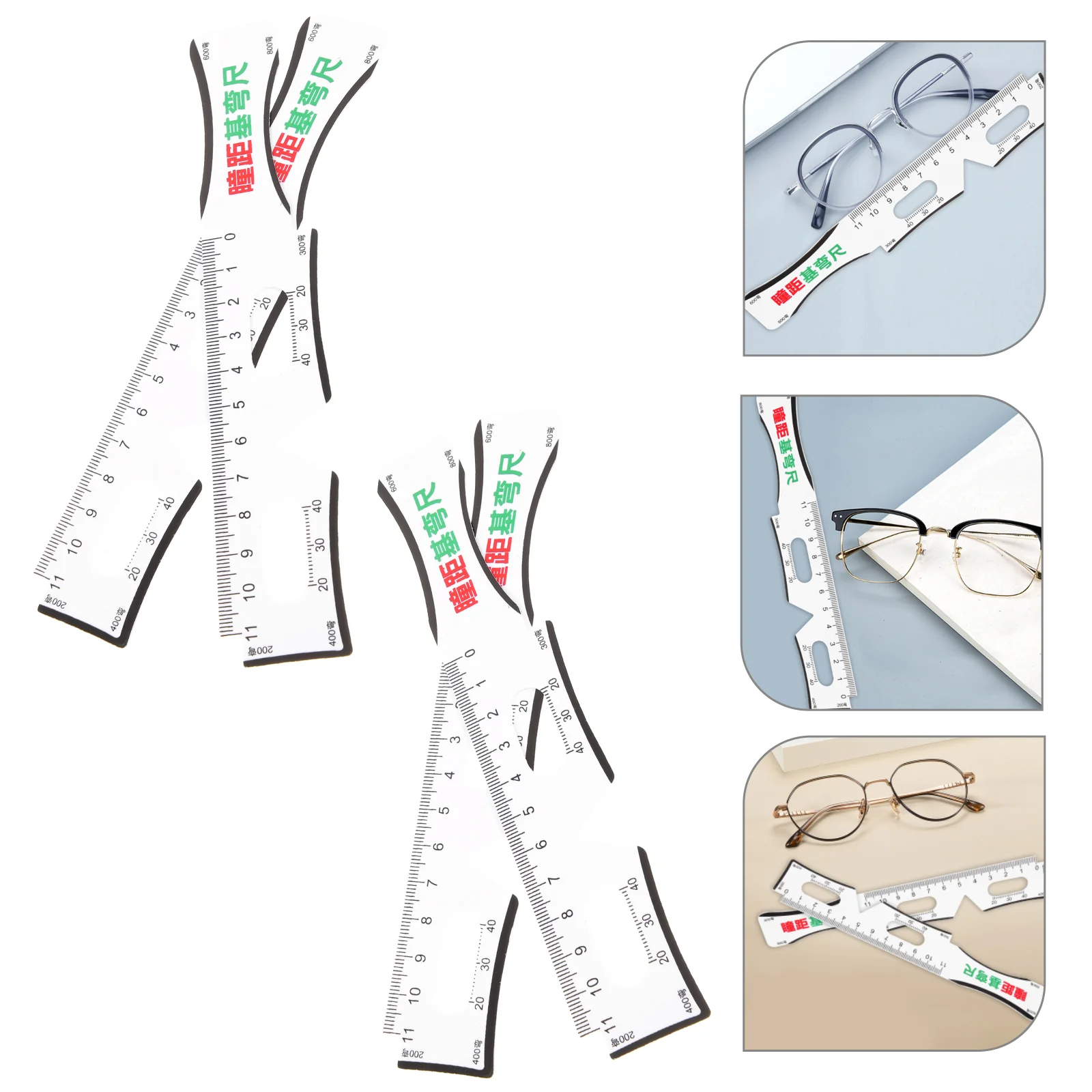 

4Pcs Eye Protection Glasses Lightweight Pupillometer Measuring PD Ruler Pupil Distance Meter for Eye Care