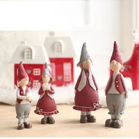 resin figurines christmascouple doll collection fairy christmas decoration ornament