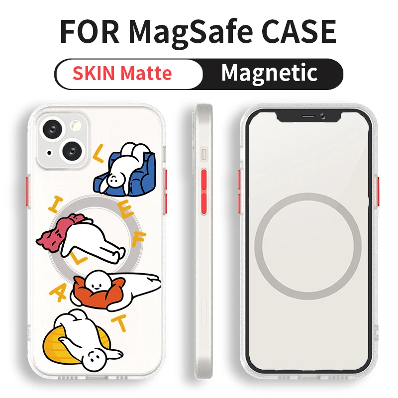 

Роскошный Магнитный чехол для телефона Magsafe с беспроводной зарядкой для iPhone 14 13 12 11 Pro Max XS X XR 14Plus Mini, противоударный защитный