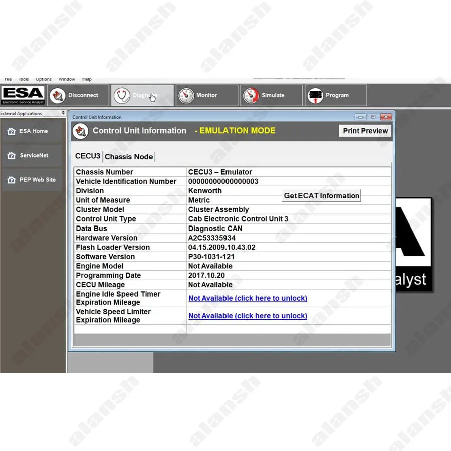Фото Для Paccar ESA 5.6.0 с флеш-файлами 2023 и кейгеном Electronic Service Analyst + Nitro №5