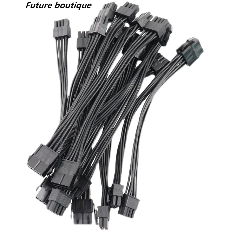

5pc / 10 pcs 20cm Graphics Card 8 Pin Female to 2*8P(6+2)pin Extention Power Cable Male PCIe PCI Express 4 Lines 18AWG Cable