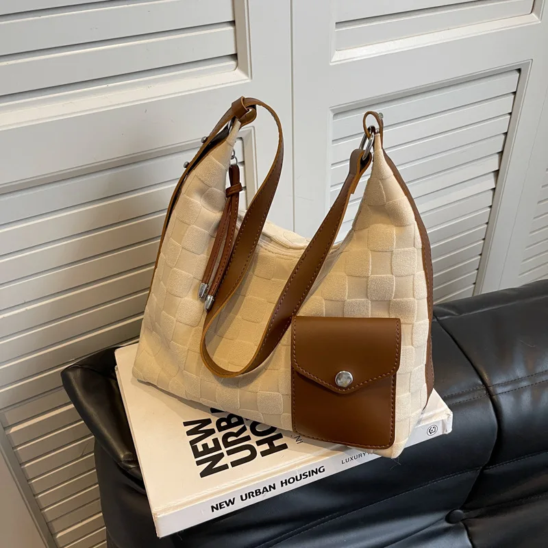 

Модная сумка, новинка 2022, осень и зима, простая прострочка, популярная сумка-мессенджер через плечо, кошельки и сумочки