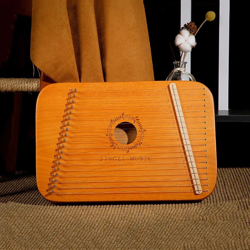 

19 String Lyre Harp for Beginners Mahogany Handmade Square Shape Portable Mini Children Adults Musical Instruments 2022 Hot Sale
