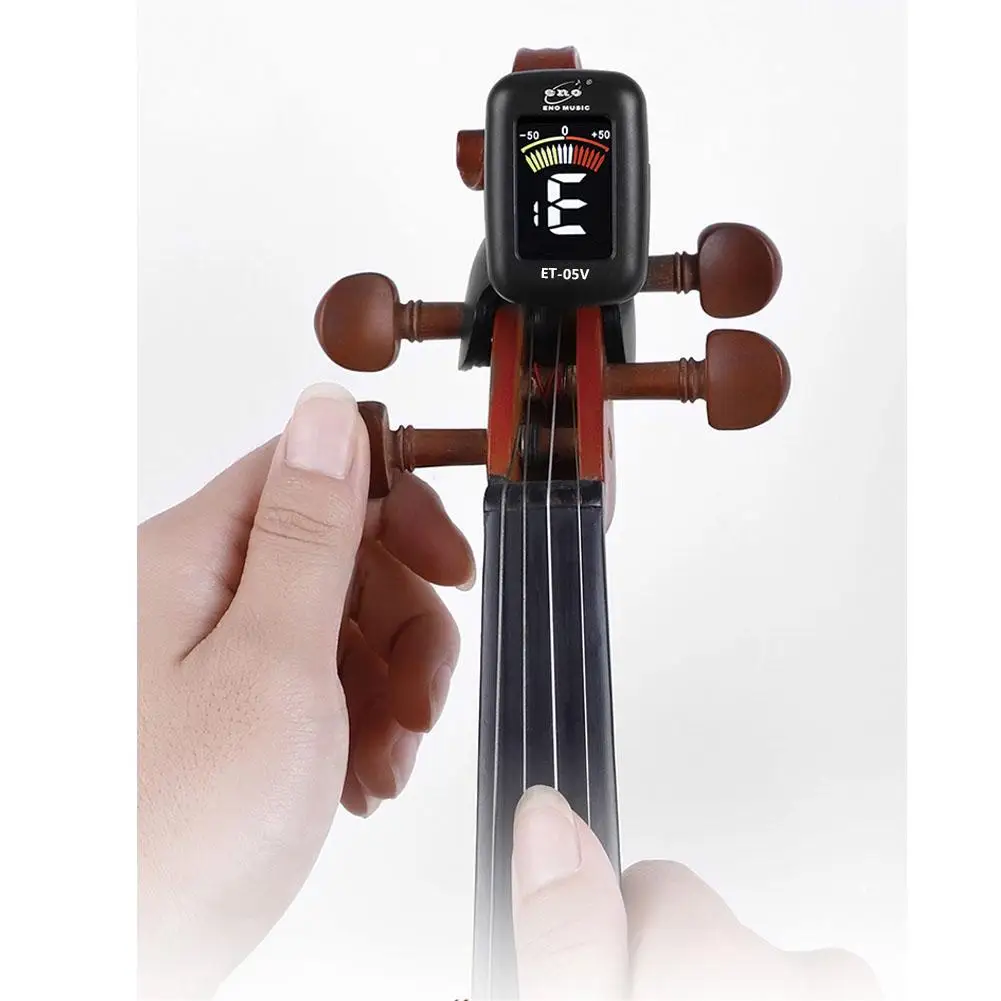 Мини-тюнер для скрипки ENO ET05V электронный экран виолончели зажим-тюнер