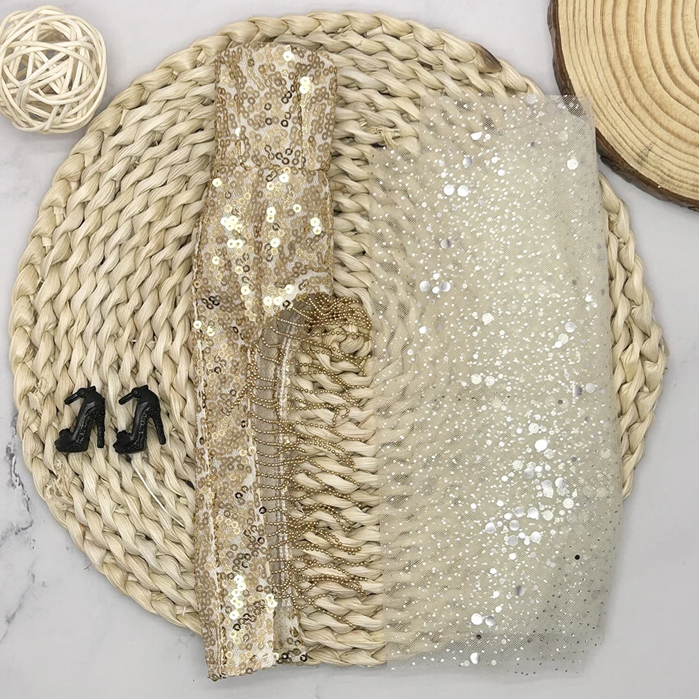 Европейский модный комплект золотых кружевных платьев для 30 см 1/6 аниме