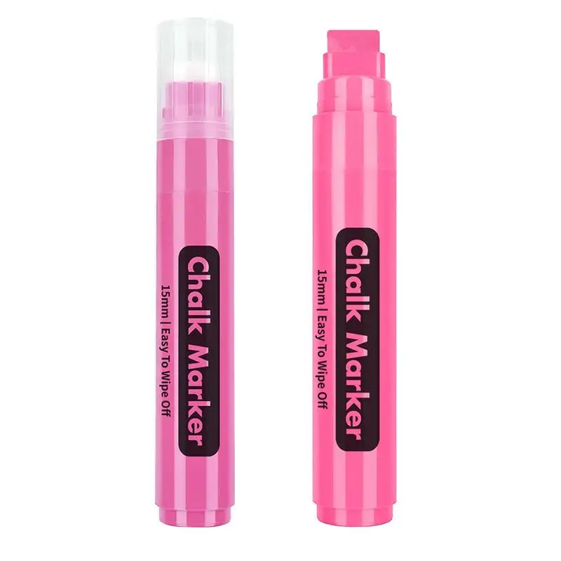 Chalkboard Marker With 15mm Wide Tips Paint Chalk Marker For Rock Painting Fabric Metal Wood Canvas Glass