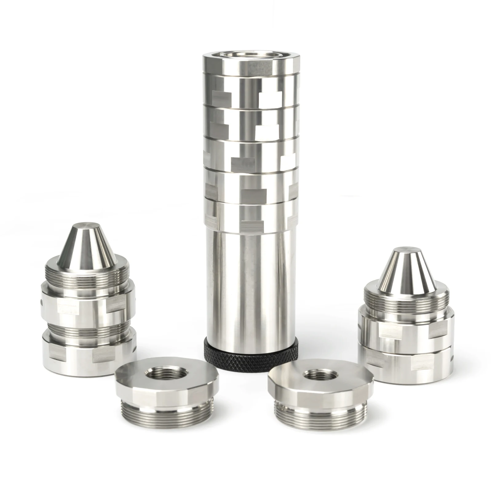 

7'L 1.5'' OD Dodecagonal Stainless Steel 17-4 Modular Solvent Trap Cleaning kit Tube MST 1.375x24 Filter, 5/8x24 + 1/2x28 Screw