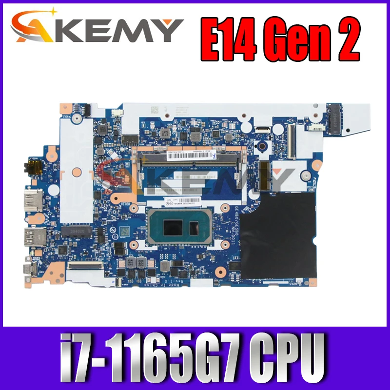 

NM-D011 For Lenovo ThinkPad E14 Gen 2 laptop motherboard with CPU i7-1165G7 DDR4 FRU 5B21C71875 5B20Z48201 100% Fully Tested