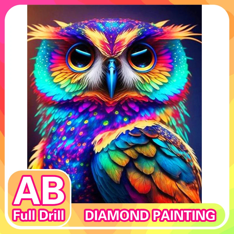 

RUOPOTY 5D Diamond Painting Full Mosaic Animal Embroidery Complete Kit Picture Of Rhinestones Home Decoration