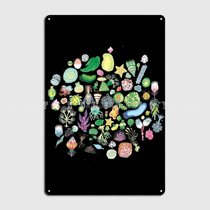 Ocean Slugs Tasty Cacti Плакат Металлическая Табличка Кино Гараж Классический Настенный