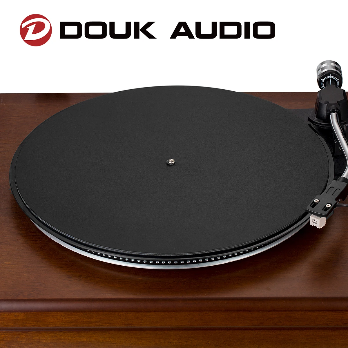 Douk Audio Leather Vinyl Record Player Platter Mat Turntable Disc Slip Mat Anti-static Pad